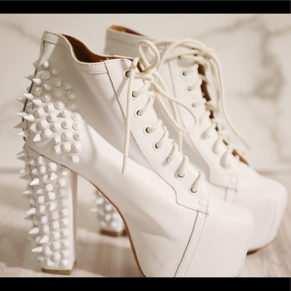 Jeffrey Campbell Shoes - Rare Jeffery Campbell Like New White Lita bootie